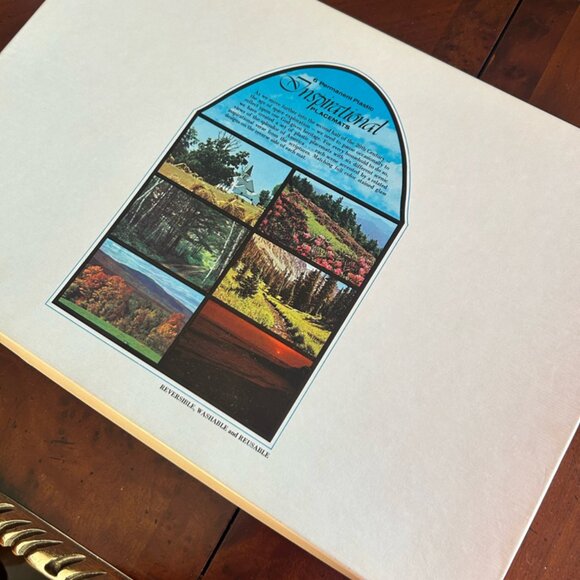 Vintage 1970s Inspirational Placemats set of 6 - Picture 6 of 9